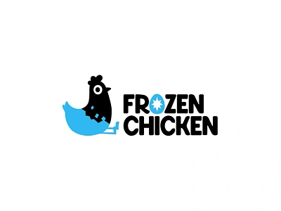 Frozen Chicken animation branding character chicken cute design egg frozen game studio graphic design illustration logo logotype mascot