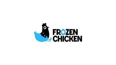 Frozen Chicken animation branding character chicken cute design egg frozen game studio graphic design illustration logo logotype mascot