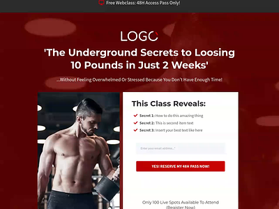 Fitness Webinar Funnel Template for GoHighLevel agency template design fitness fitness funnel fitness webinar fitness webinar funnel funnel funnel design funnel template funnel theme ghl ghl template gohighlevel illustration ui webinar webinar funnel