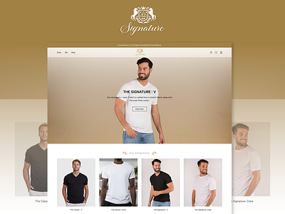 Signature12 Clothing Store clothing fashion mens tranding tshirt ui ui ux design web design web layout website