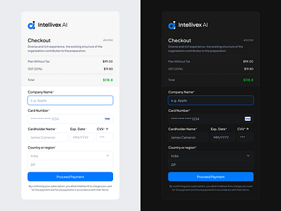 Daily UI #002 - The Credit Card Checkout form page banking ui checkout page modern ui product design ui user experience ux ux design