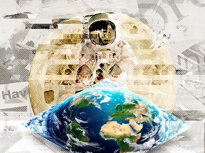 Conspiracy theories collage collageart collageartist collageillustration conspiracytheory design digitalcollage editorial editorialcollage editorialdesign editorialillustration flatearth graphicdesign illustration montage photomontage science