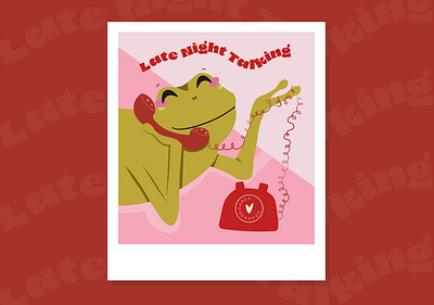 Frog on the phone artist design frog graphic design harry styles illustration illustrator typhography vector