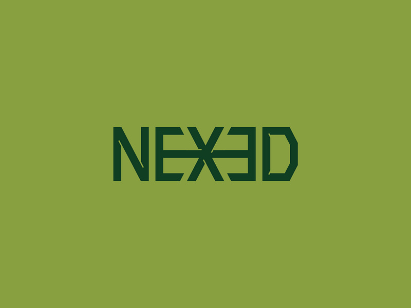 NEXED | Brand identity brand brand identity branding design graphic design green green color identity illustration logo logotype minimal minimalistic modern type