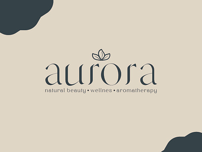 AURORA cosmetics brand aromatherapy brand branding branding guides cosmetics graphic design logo organic colors organic design wellness