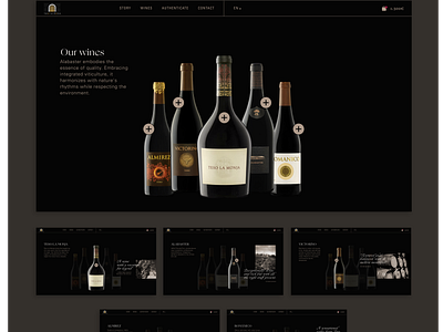 Teso la Monja - website concept - Wine Catalog alabaster catalog concept figma interaction our wines prototype romanico teso la monja ui web web design webdesign website wine winery