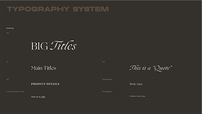 Teso la Monja - website concept - Type system concept desgin system figma system teso la monja type typography ui uxui web web design