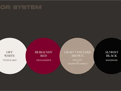 Teso la Monja - website concept - Color system color color system concept desgin system figma palette system ui uxui web web design webdesign website wine winery