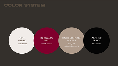 Teso la Monja - website concept - Color system color color system concept desgin system figma palette system ui uxui web web design webdesign website wine winery