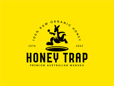 Honey Trap Logo design art brand branding graphic design illustration logo vintage design