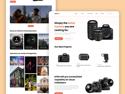 Camera📸 Website Landing Page📄 camera camera website design graphic design landing page ui ui design ui ux web design website