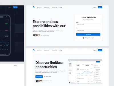 Templates - Sublima UI headers hero hero section landing page templates ui website