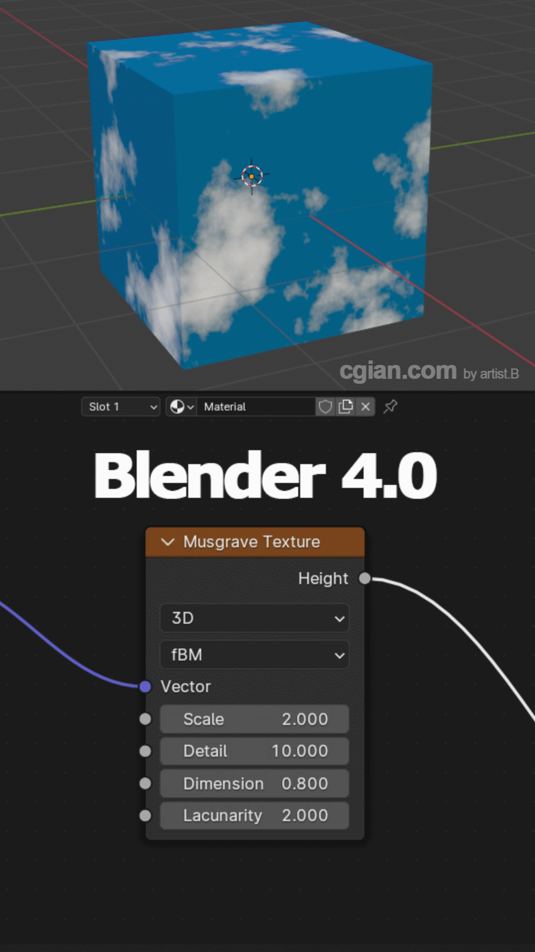 Musgrave Texture is replaced by Noise Texture in Blender 4.1 by artist
