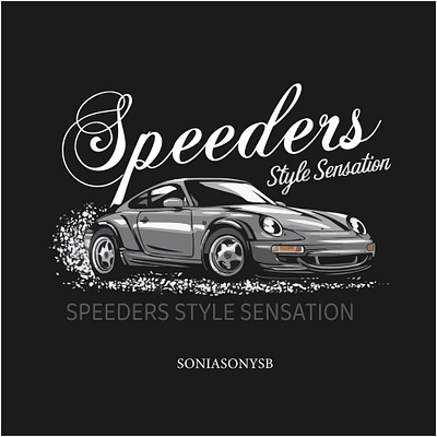 Typography with sportscar vector❤️ 3d animation art artist branding business car clothes color design graphic design illustration logo motion graphics new trend typography ui ux vector