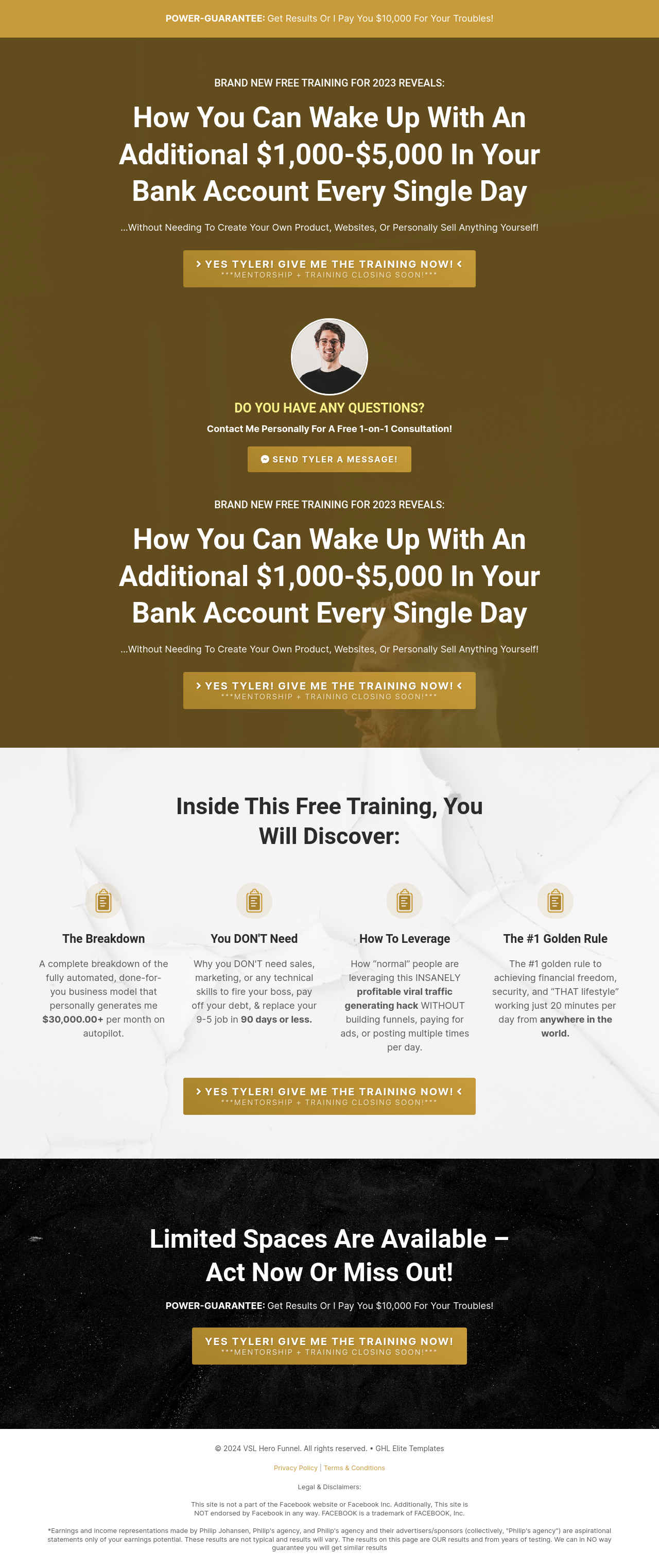 VSL Hero Funnel Template for GoHighLevel by Radhakrishnan KG on Dribbble