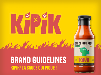 KIPIK Brand Guidelines brand brand guidelines brandidentity branding charte graphique cooking création design flat design graphic design graphisme hot sauce hotsauce illustration logo sauce sauce piquante ui vector