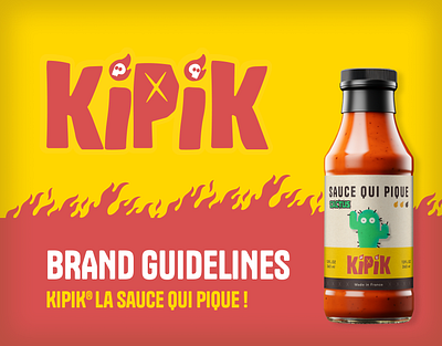 KIPIK Brand Guidelines brand brand guidelines brandidentity branding charte graphique cooking création design flat design graphic design graphisme hot sauce hotsauce illustration logo sauce sauce piquante ui vector