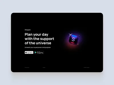 Stargaze promo page astrology promo web web design