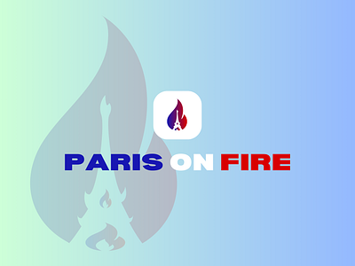PARIS ON FIRE eiffel tower flame france olympic flame olympic games olympic sports paris paris on fire sport tour eiffel