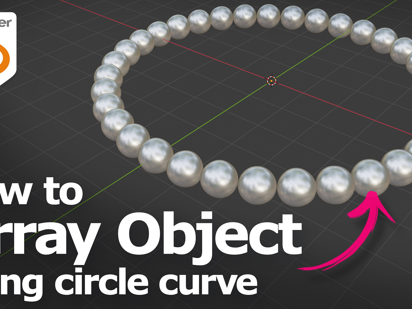 Blender How to array object in circle curve by artist b cgian on Dribbble