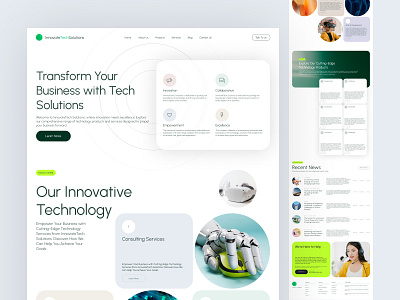 TechLanding Exploration 2024 design interface landing services tech ui ux web web3 website