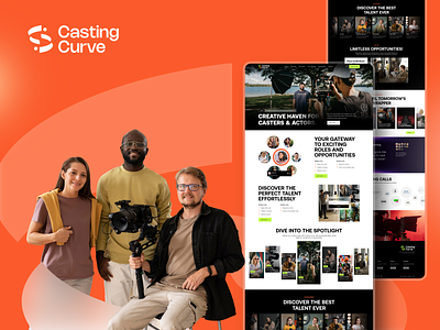 Casting Curve - A Casting Platform Branding Design animation audition audition casting branding casting platform design graphic design graphics illustration vector web designer