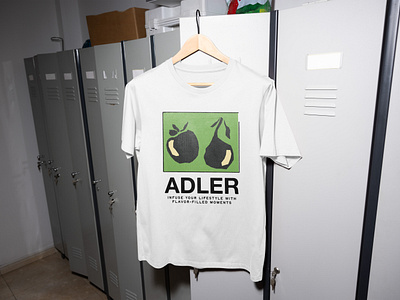 "ADLER" - T-shirt Merch branding design ginger grape illustrations graphic design illustration logo merch t shirt