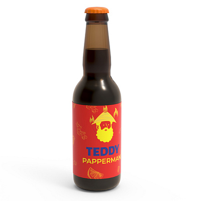 Design for sparkling coffee drinks “Teddy” branding design graphic design illustration logo typography vector