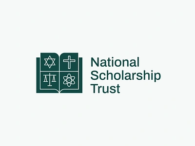 National Scholarship Trust Alternative Logo Design badge book logo brand design brand identity branding coat of arms crest cross logo education logo finance logo investment logo justice logo learn logo logo religion logo scholarship logo school logo science logo stamp university logo