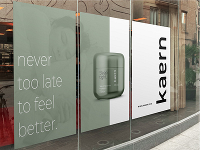 Kaern Supplement Poster Design brand design brand identity branding design graphic design health logo packaging