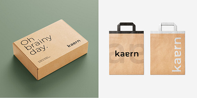 Kaern Supplement Packaging Design bag box brand design brand identity branding design graphic design health logo packaging supplement