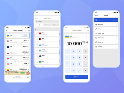 Currency Converter - iOS Mobile App app application converter currency design figma finance mobile mobile design ui ux