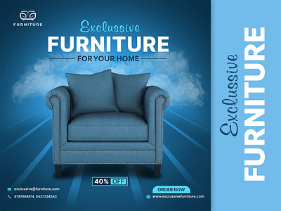 Furniture Social Media Design branding graphic design