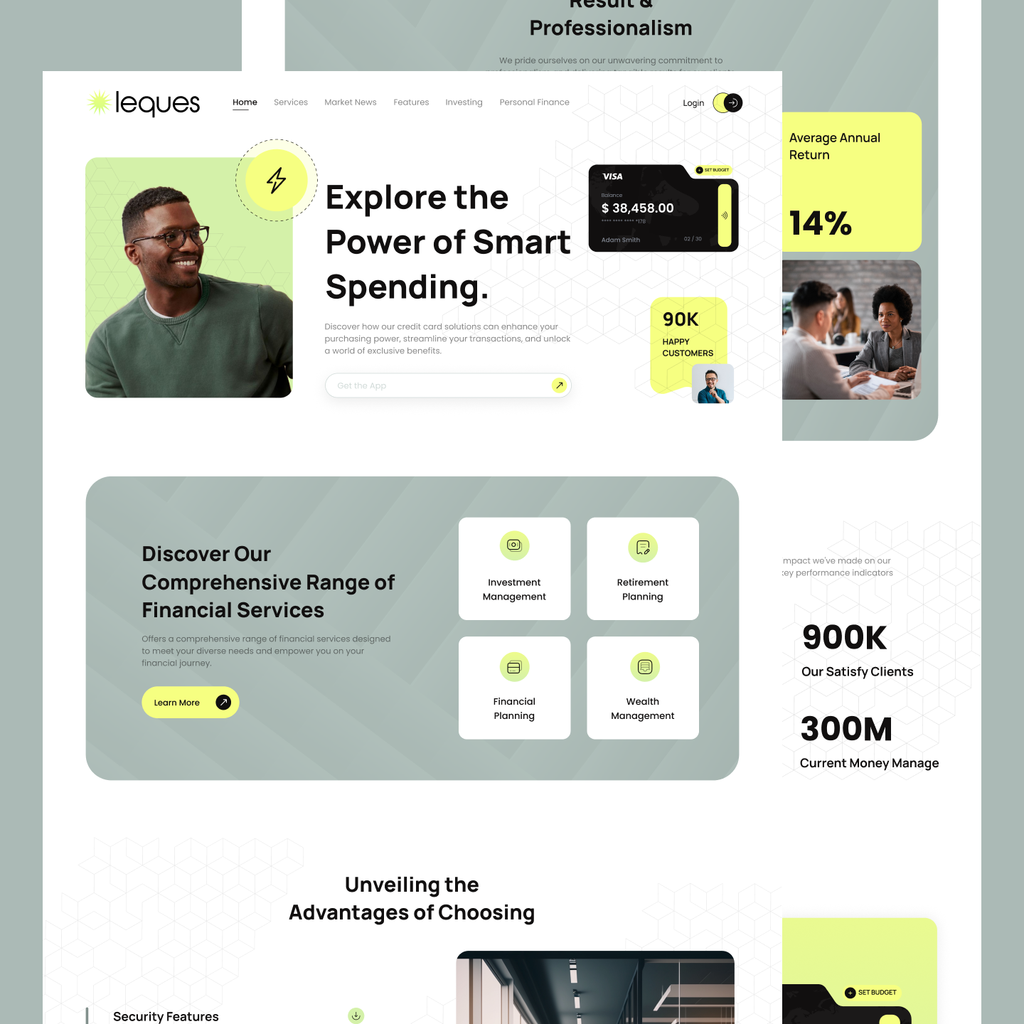 Example of Figma Landing Page Design