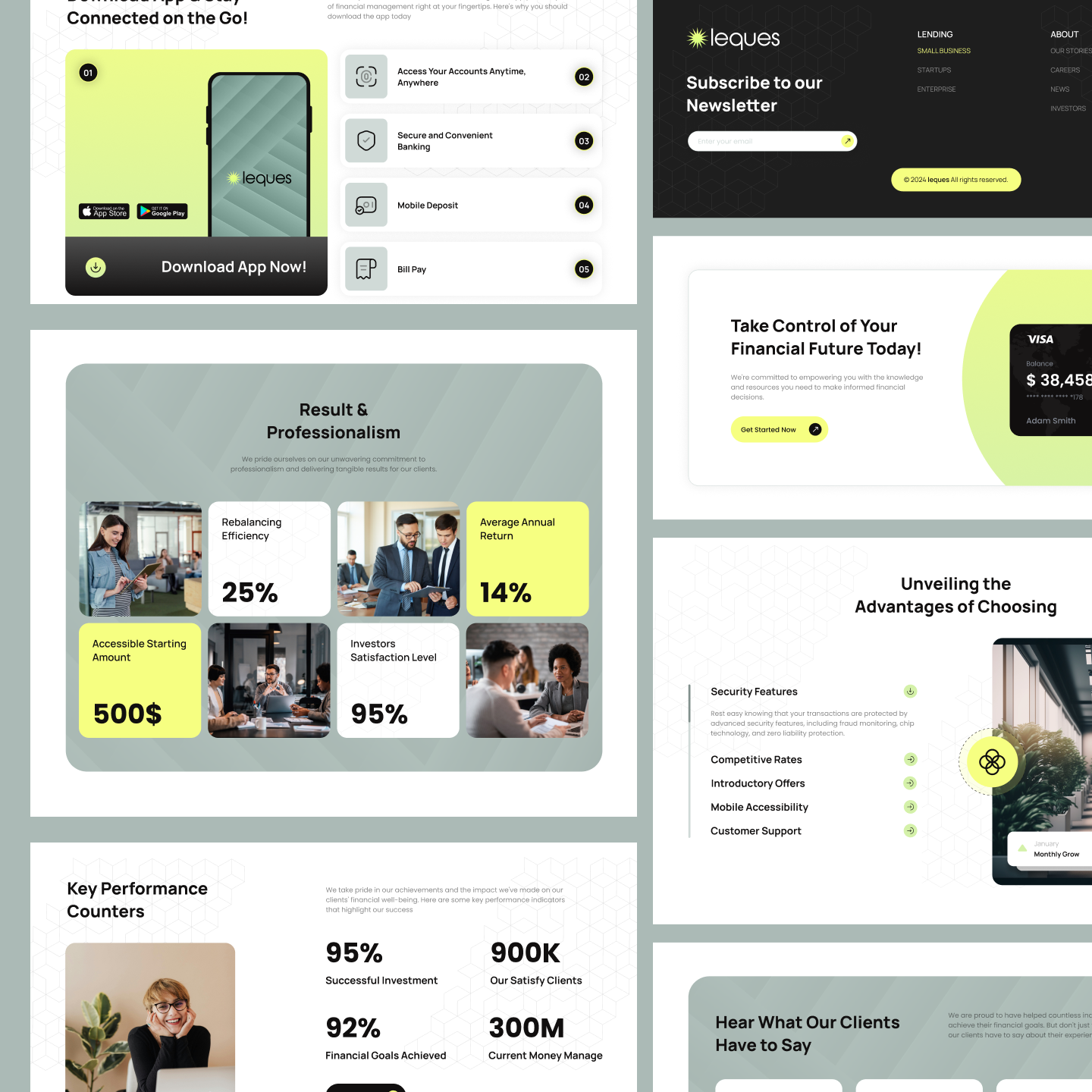 Example of Figma Landing Page Design
