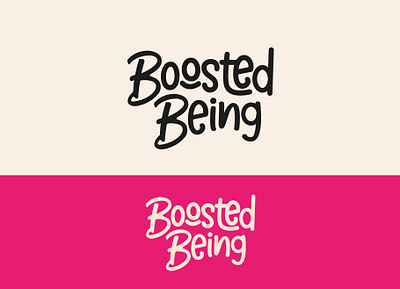 BoostedBeing logo branding energybars graphic design logo typography