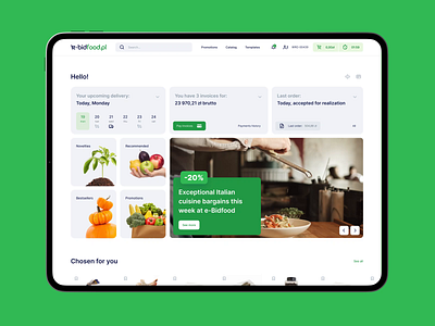 Bidfood e-commerce platform app b2b design digital e commerce food motion order platform product design shop ui ui design ynd