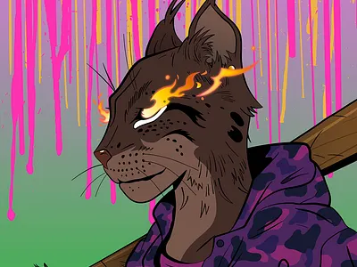 Lynx Club NFT character crypto design illustration nft nft art nftartist pfp vector