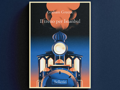 Stanmbul train - Sellerio book book cover cover cover illustration daniele simonelli dsgn illustration istanbul texture train vector