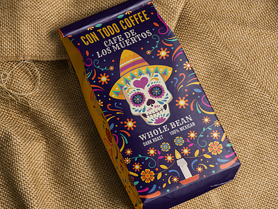 Mexican Coffee Packaging branding coffee brand coffee packaging design doodle packaging food packaging graphic design illustration label design maximalist mexican brand mexican packaging modern packaging packaging packaging design packet packet design pouch design