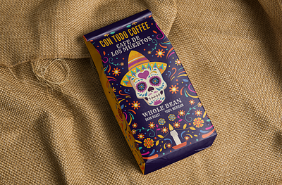 Mexican Coffee Packaging branding coffee brand coffee packaging design doodle packaging food packaging graphic design illustration label design maximalist mexican brand mexican packaging modern packaging packaging packaging design packet packet design pouch design