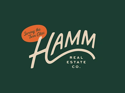 Hamm Real Estate Co. brand identity branding graphic design hand lettered hand lettering identity design logo logotype midwest minneapolis minnesota real estate realtor retro small business st. paul twin cities typography vector vintage