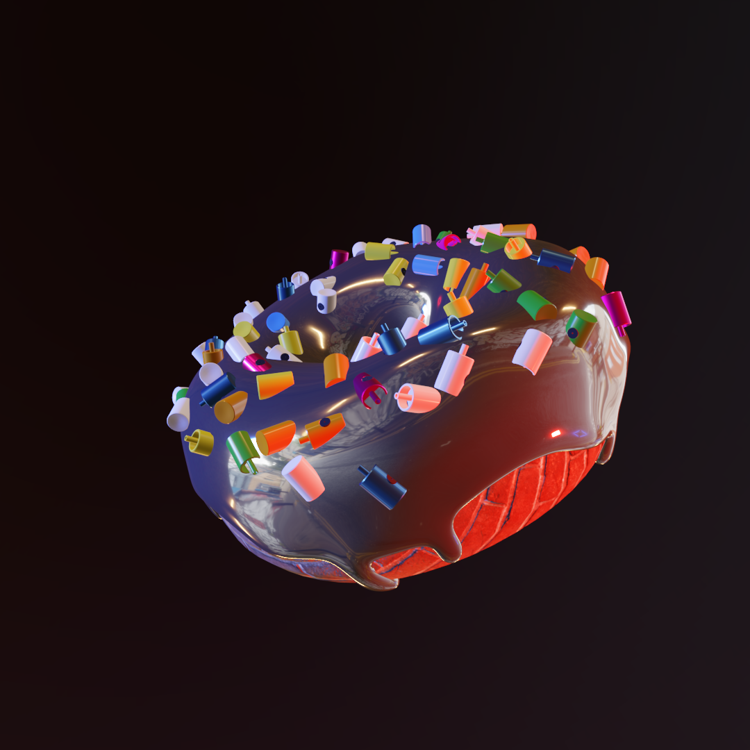 my version of most famous 3D donut 3d