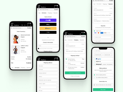 Hadiza E-commerce Design (Mobile View) designthinking e commerce mobileui online store ui uipatterns userexperience ux uxui design visualdesign