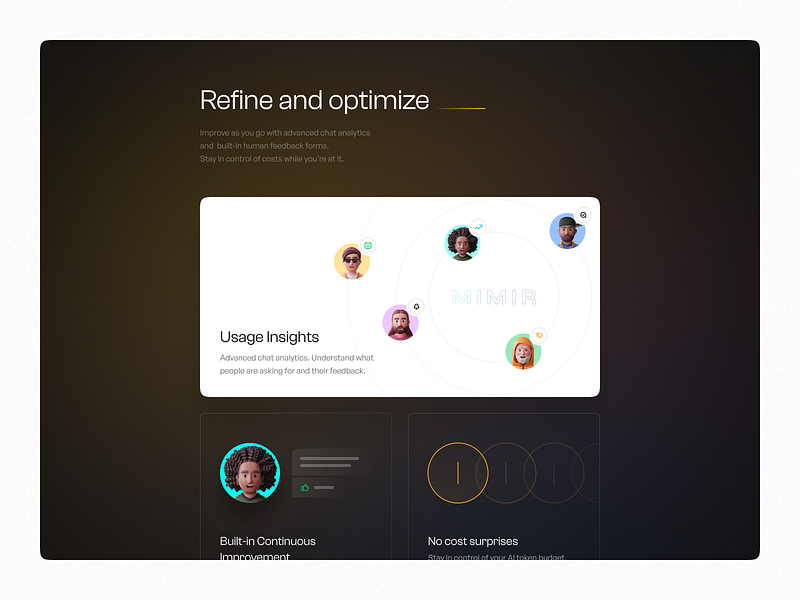 Mimir — Features vol. 03 ai feature landing saas ui ux web webdesign website
