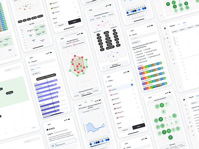 Stats Football Platform design system football product design ui ux