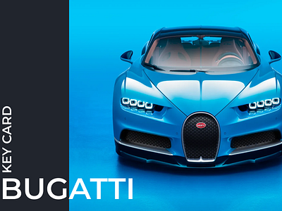 Bugatti Key Card bugatti car key card