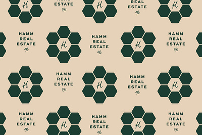 Hamm Real Estate Co. brand identity branding graphic design lockup logo logotype minneapolis minnesota pattern pattern design real estate realtor repeat pattern retro saint paul tile twin cities typography vector vintage