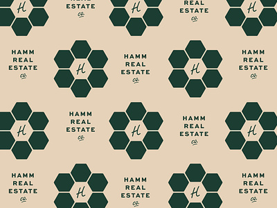 Hamm Real Estate Co. brand identity branding graphic design lockup logo logotype minneapolis minnesota pattern pattern design real estate realtor repeat pattern retro saint paul tile twin cities typography vector vintage