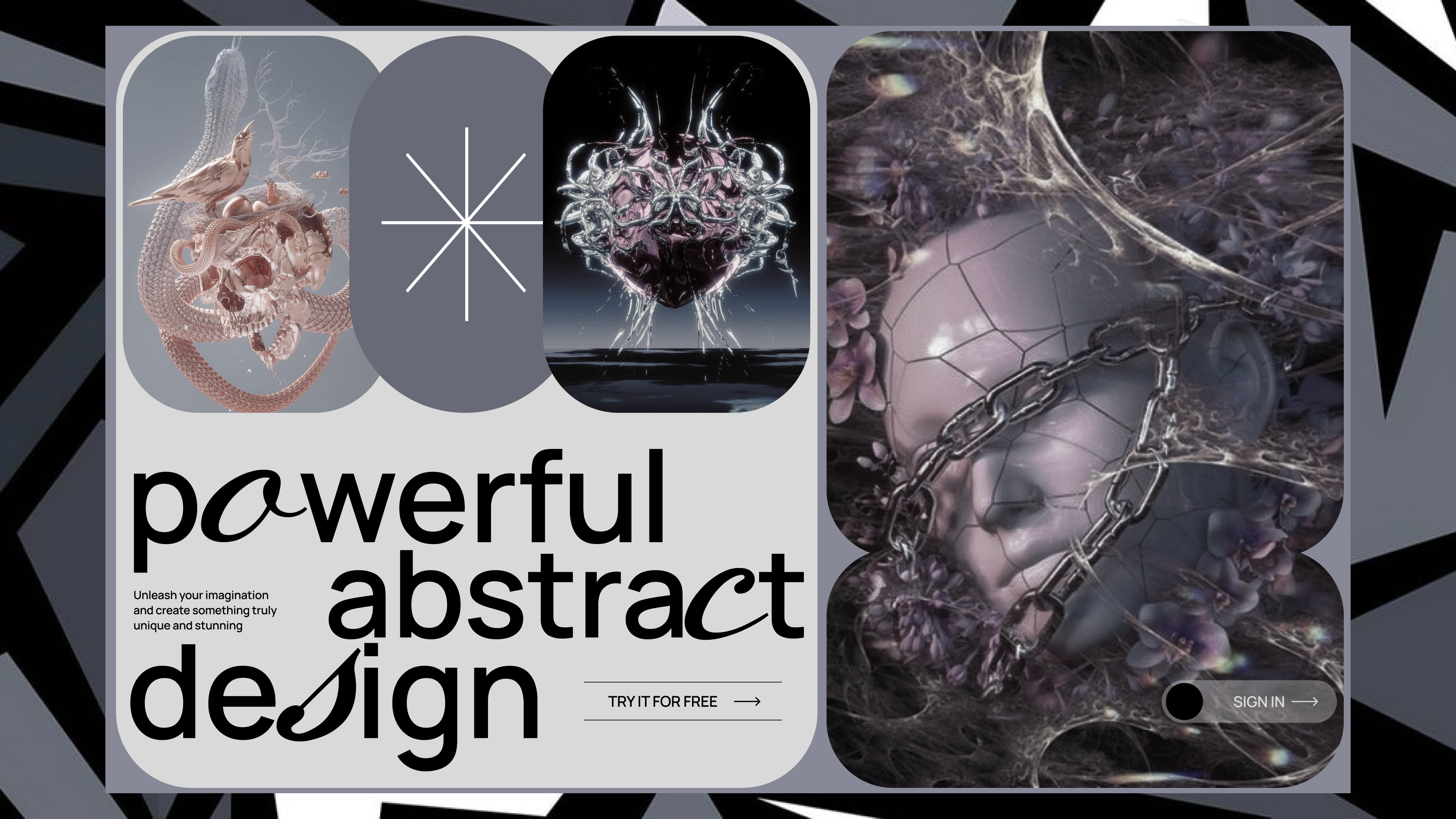abstract web design ai design neural networks site ui ux web website